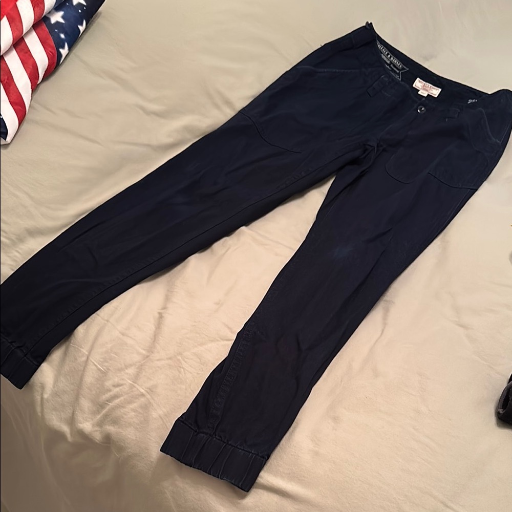 Navy Blue Casual Pants